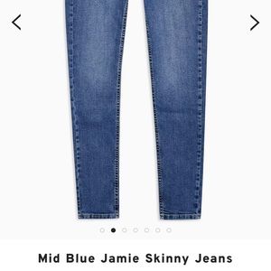 Topshop Mid Blue Jamie jeans